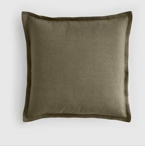 Quince Linen Euro Sham In Aloe 20" X 20"